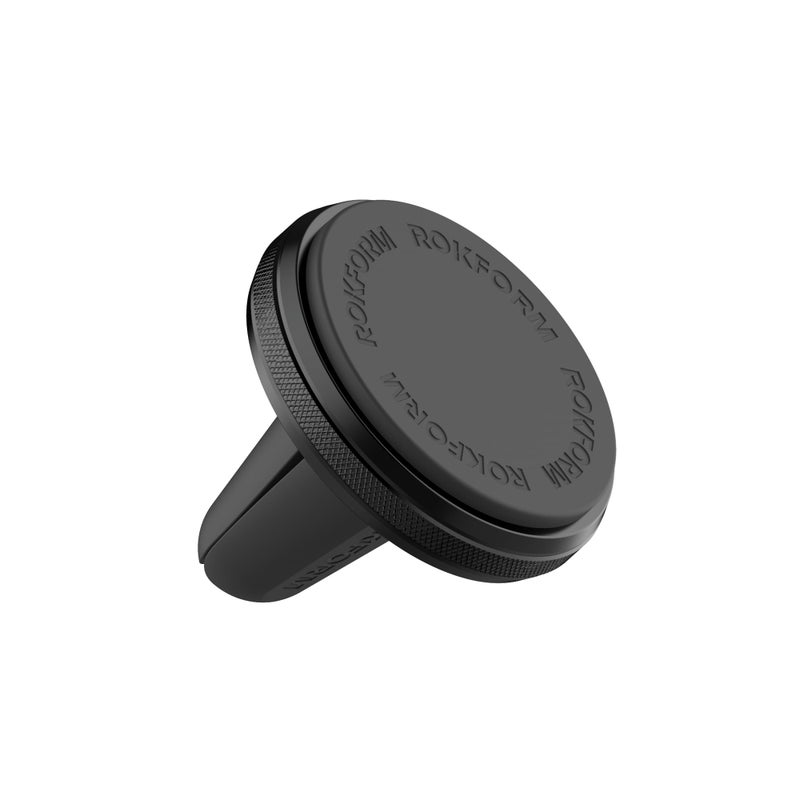 Rokform - Magnetic Air Vent Mount, Super Grip Car Truck & Van Vent Clip, Aluminum Cell Phone Holder, Removable Vent Magnet Mount, Specially Designed for Cases (Black) - Image 1